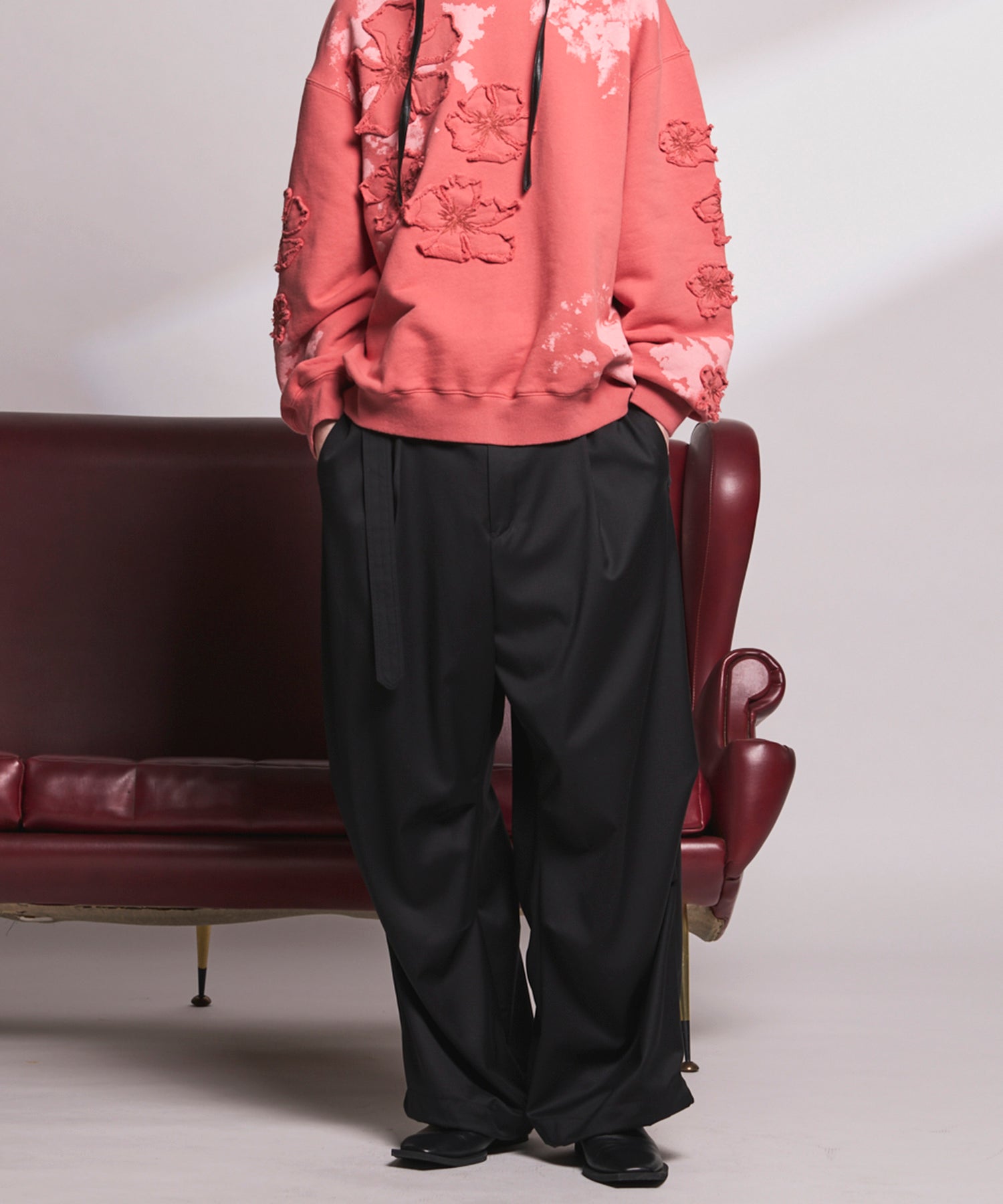 4 Colors Chambray Washable Wool Peaked Lapel Double Breasted Jacket