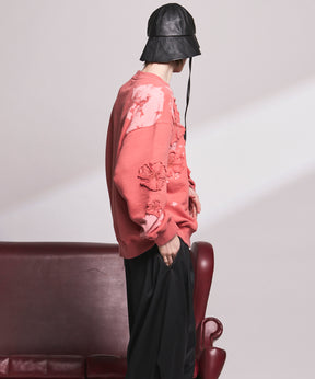 Flower Patch Prime-Over Crew Neck Sweatshirt