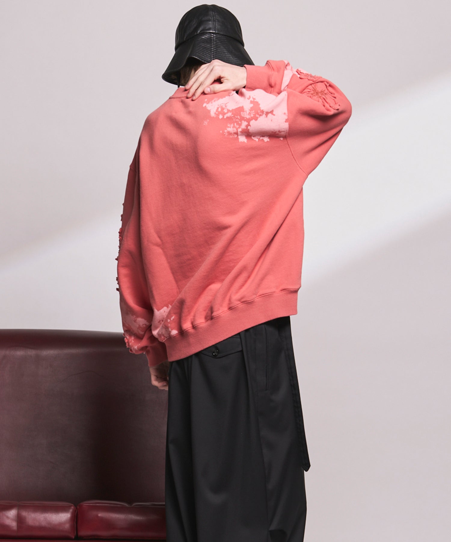 Flower Patch Prime-Over Crew Neck Sweatshirt