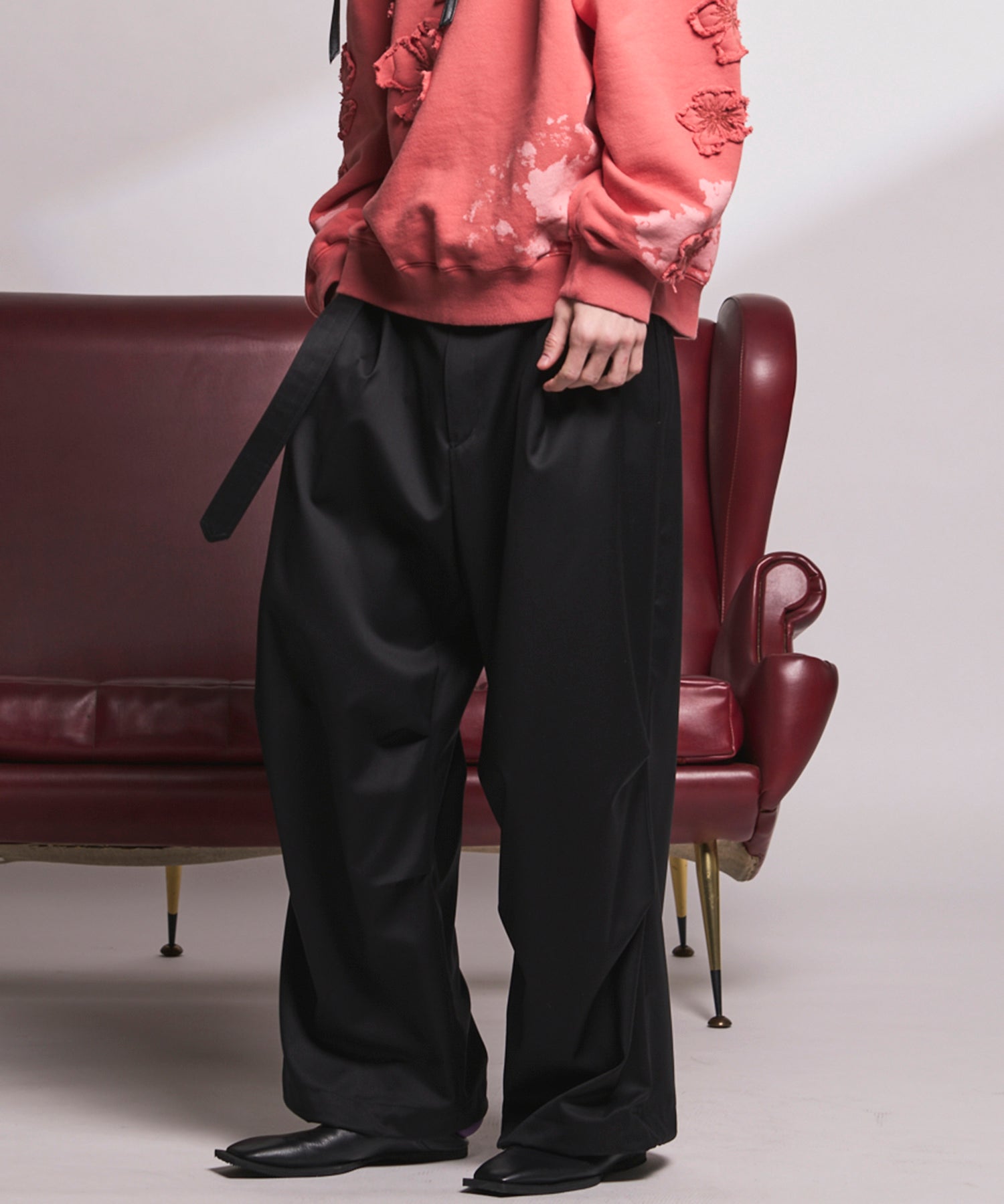 4 Colors Chambray Washable Wool Peaked Lapel Double Breasted Jacket