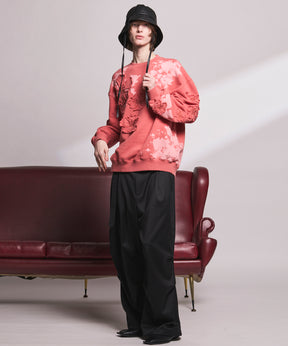 Flower Patch Prime-Over Crew Neck Sweatshirt