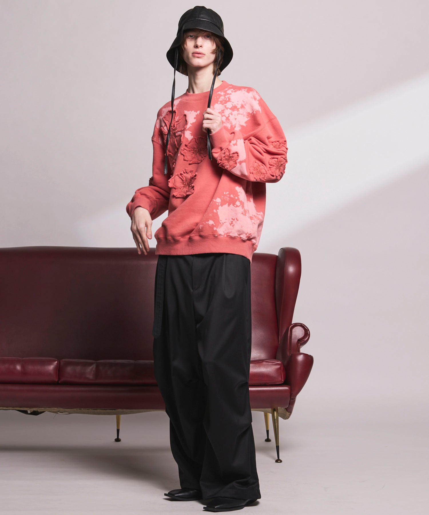 4 Colors Chambray Washable Wool Peaked Lapel Double Breasted Jacket