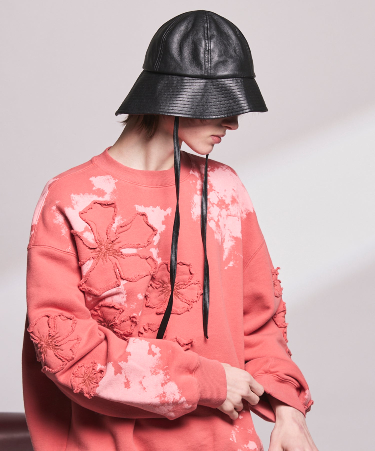 Artificial Leather Metro Hat