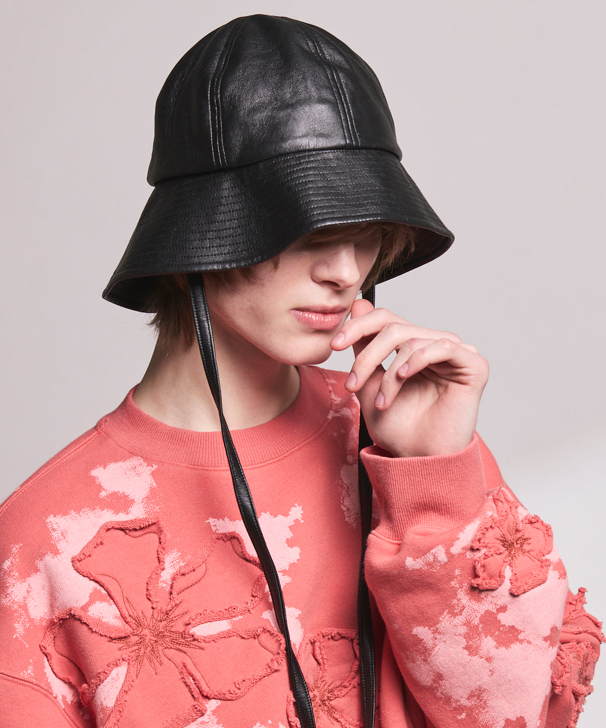 Artificial Leather Metro Hat