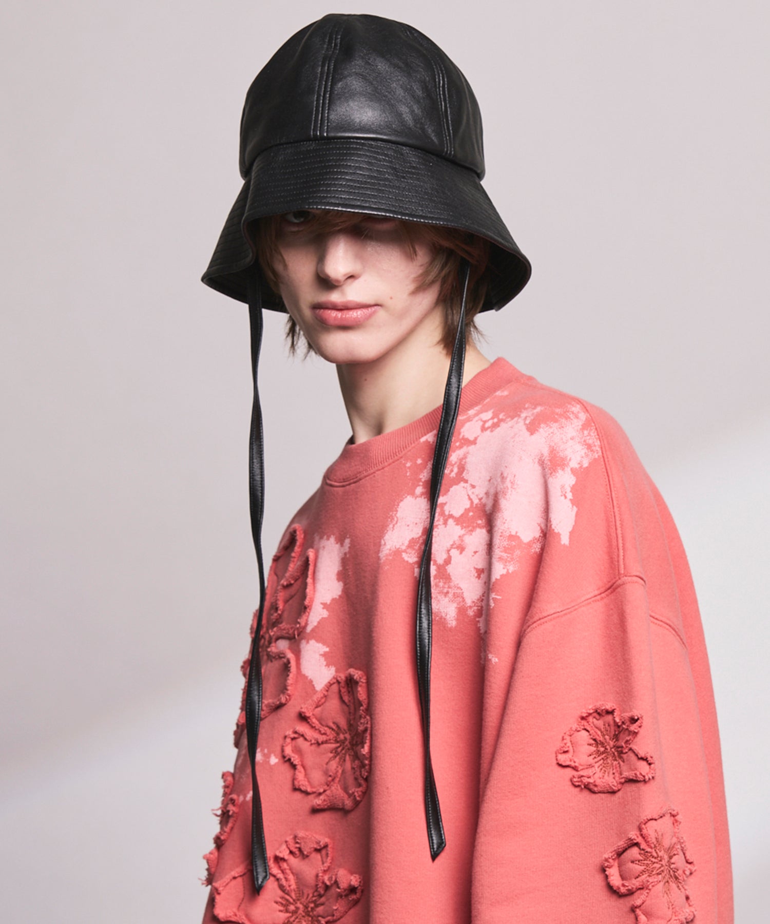 Artificial Leather Metro Hat