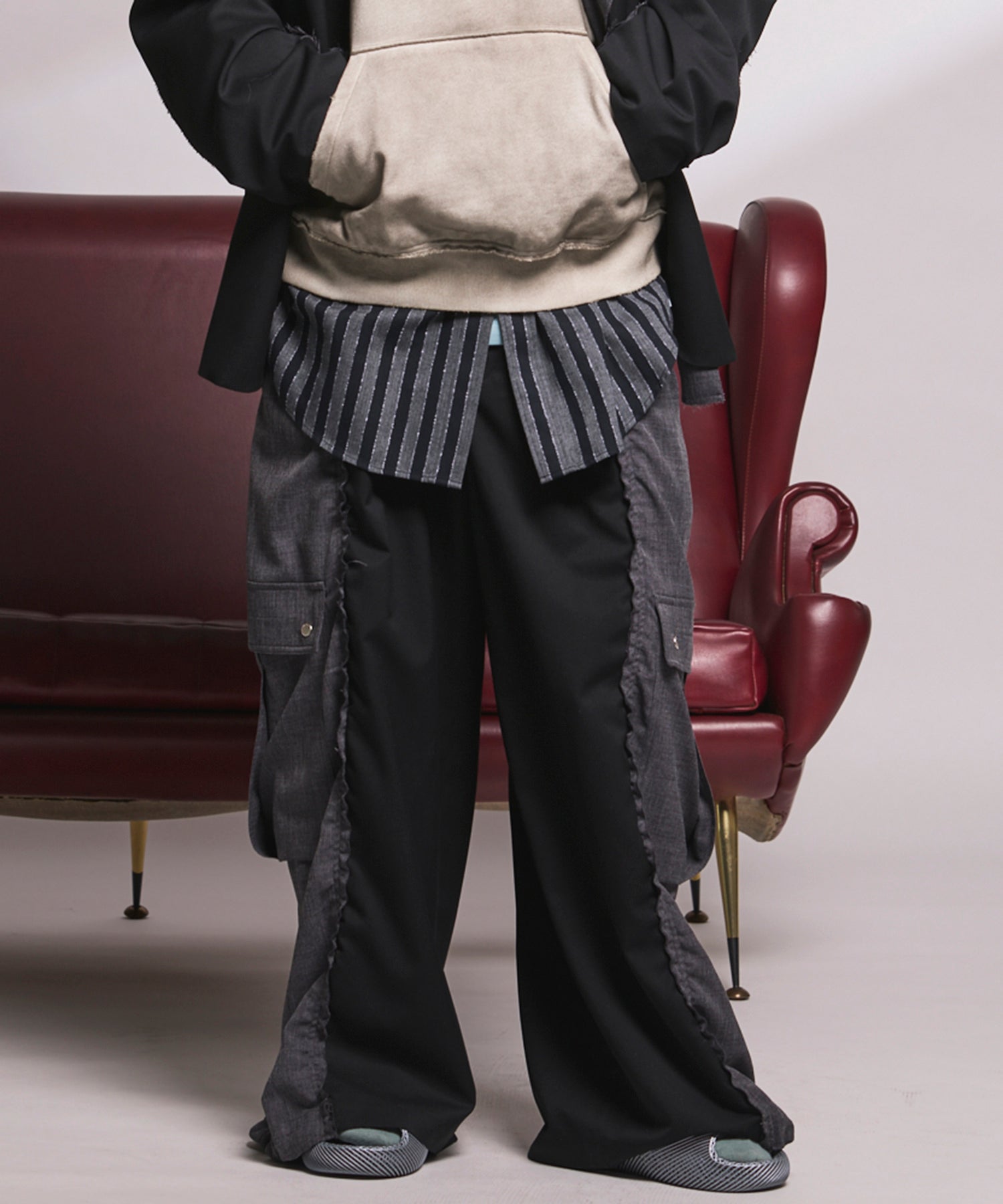 Cut-off Docking Prime-Wide Cargo Pants