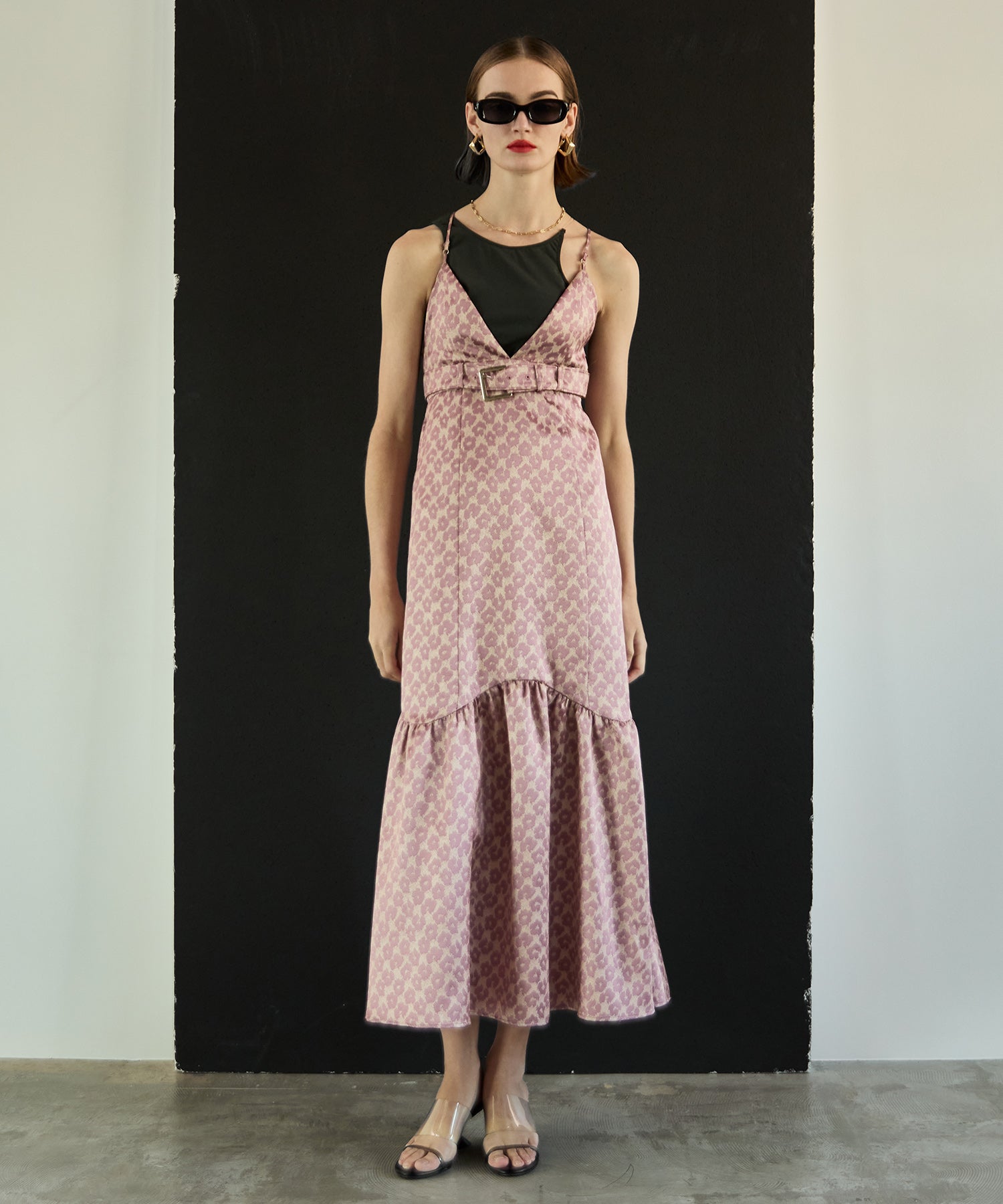 Jacquard Camisole One-Piece