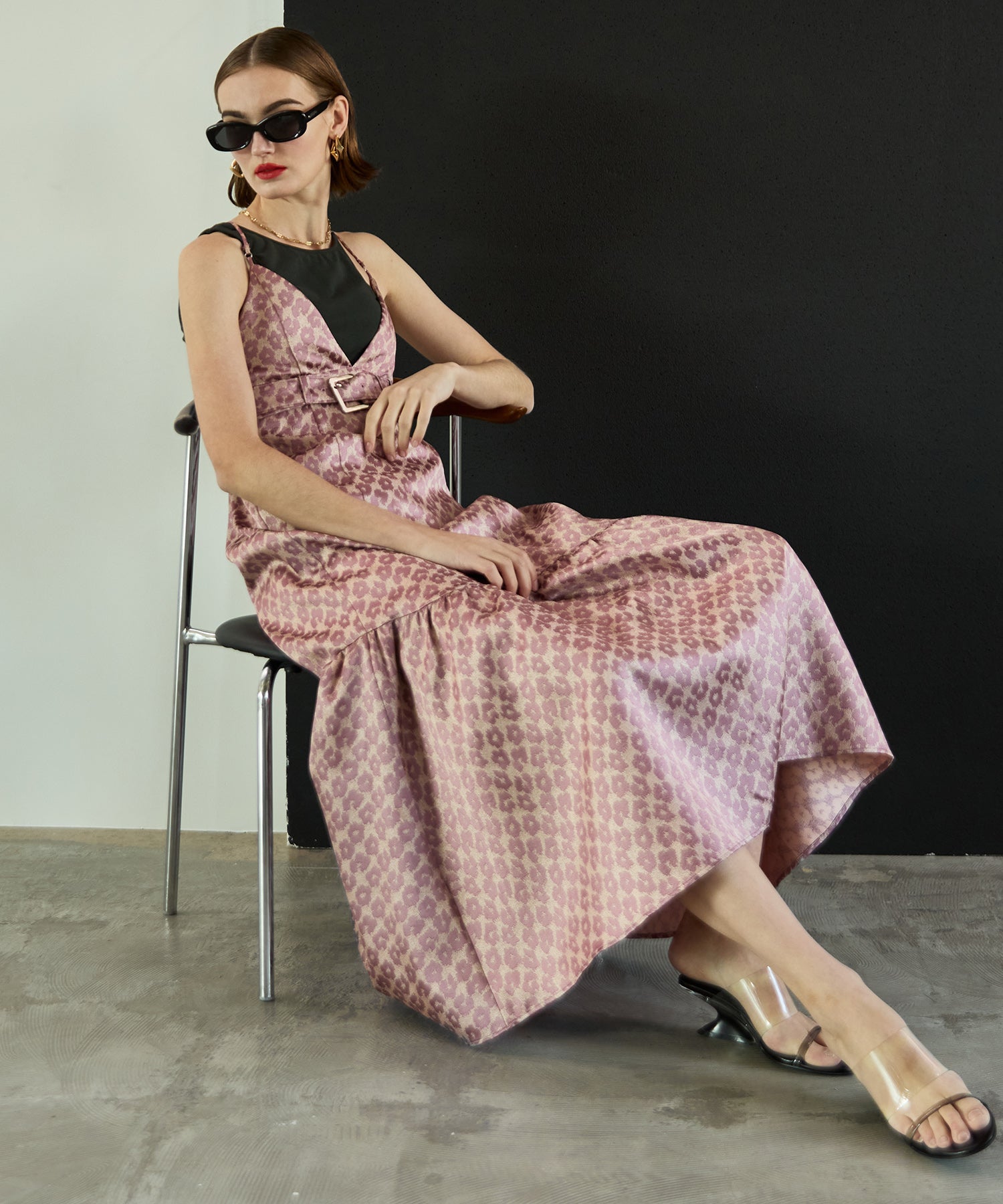 Jacquard Camisole One-Piece