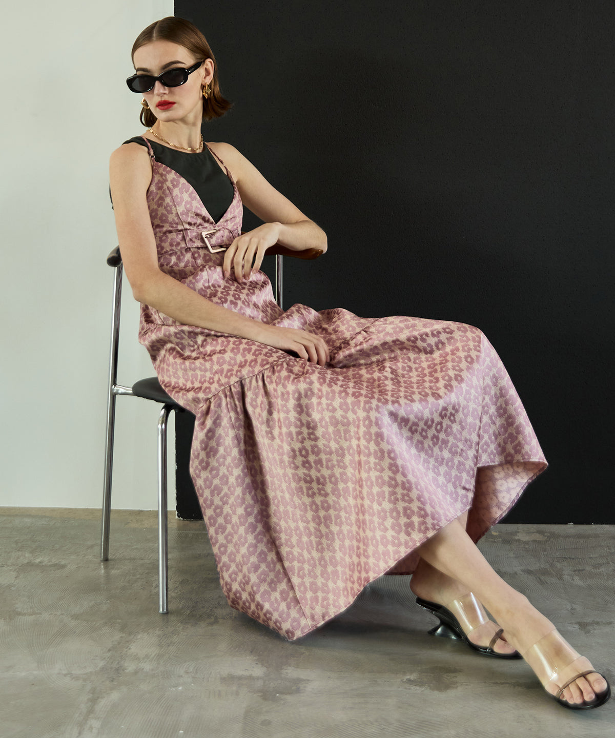 Jacquard Camisole One-Piece