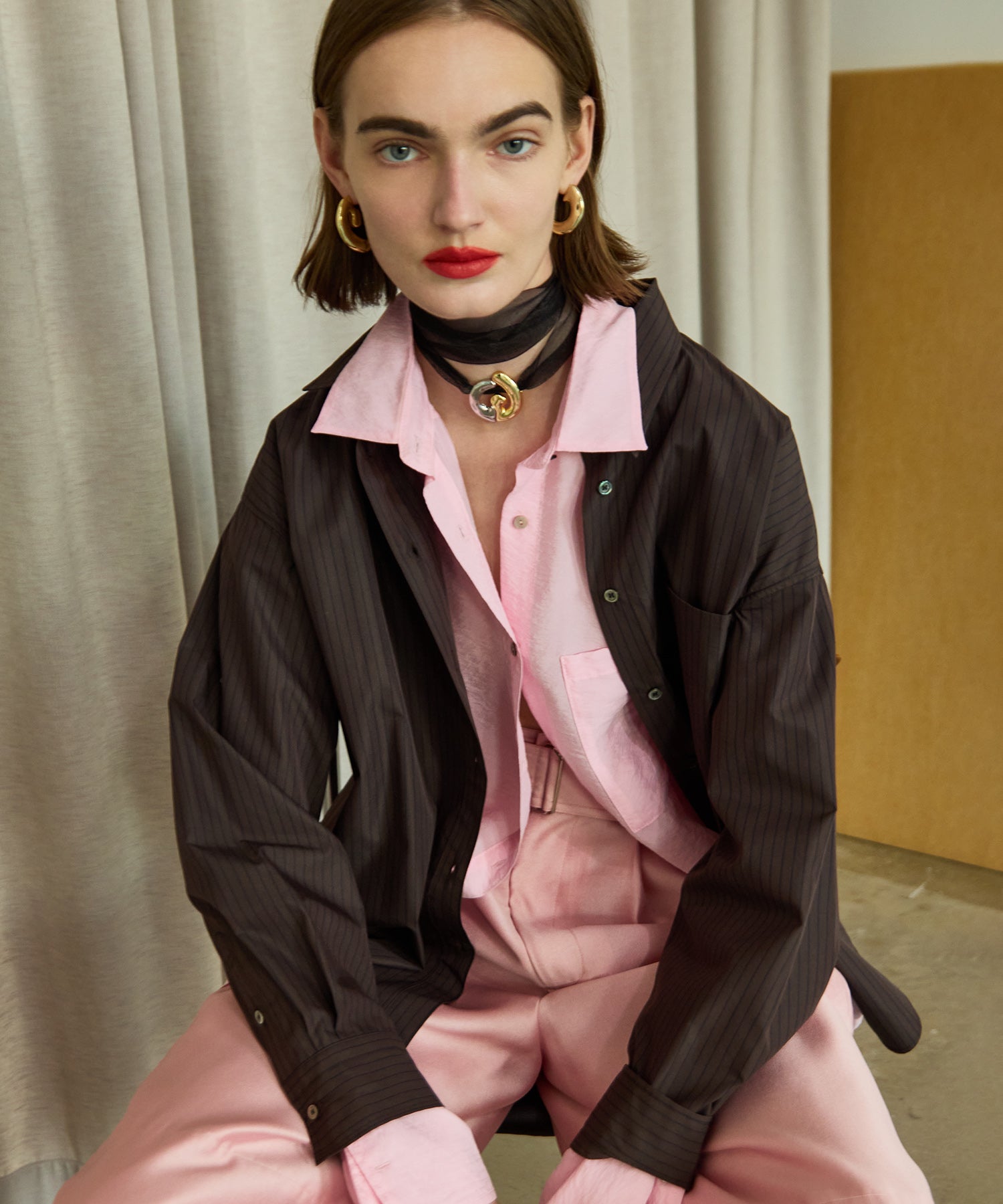 【26SPRING PRE-ORDER】Sheer Bustier Combi Shorts