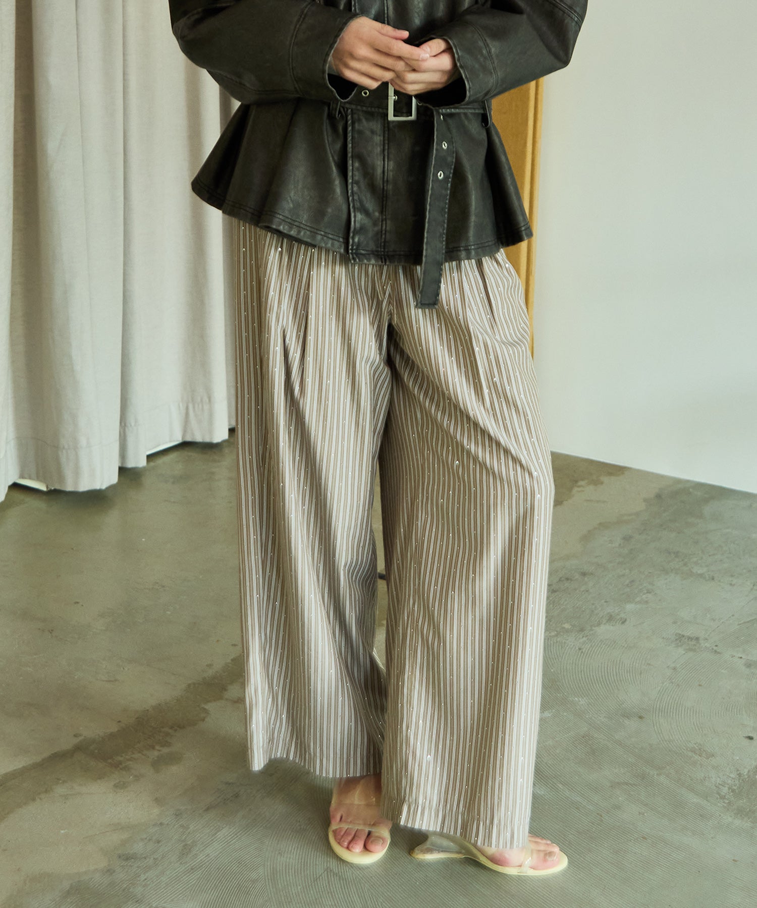 Rhinestone Stone Pajama Pants