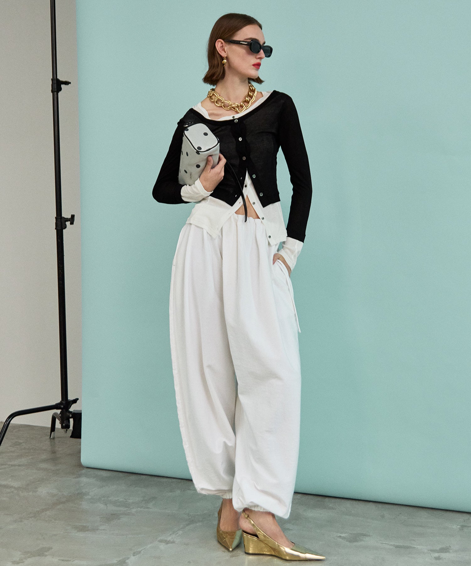 【PRE-ORDER】2way Neck Bicolor Comfort Top