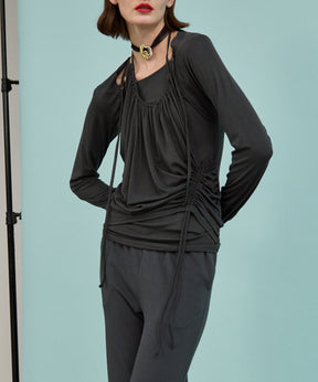 Halter Neck Layered Tops