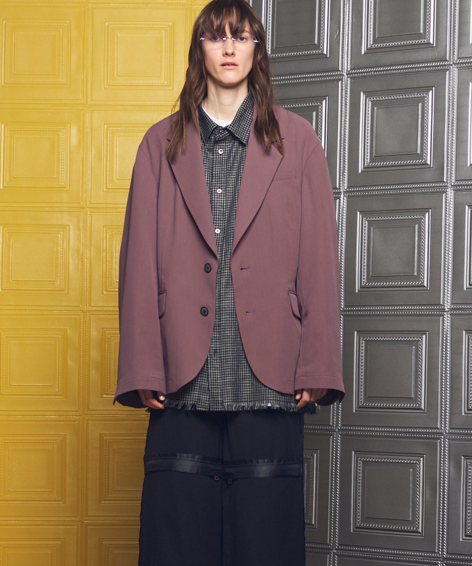 【26ss PRE-ORDER】Crispy Cross Calze Regular-Over 2b Tailored Jacket