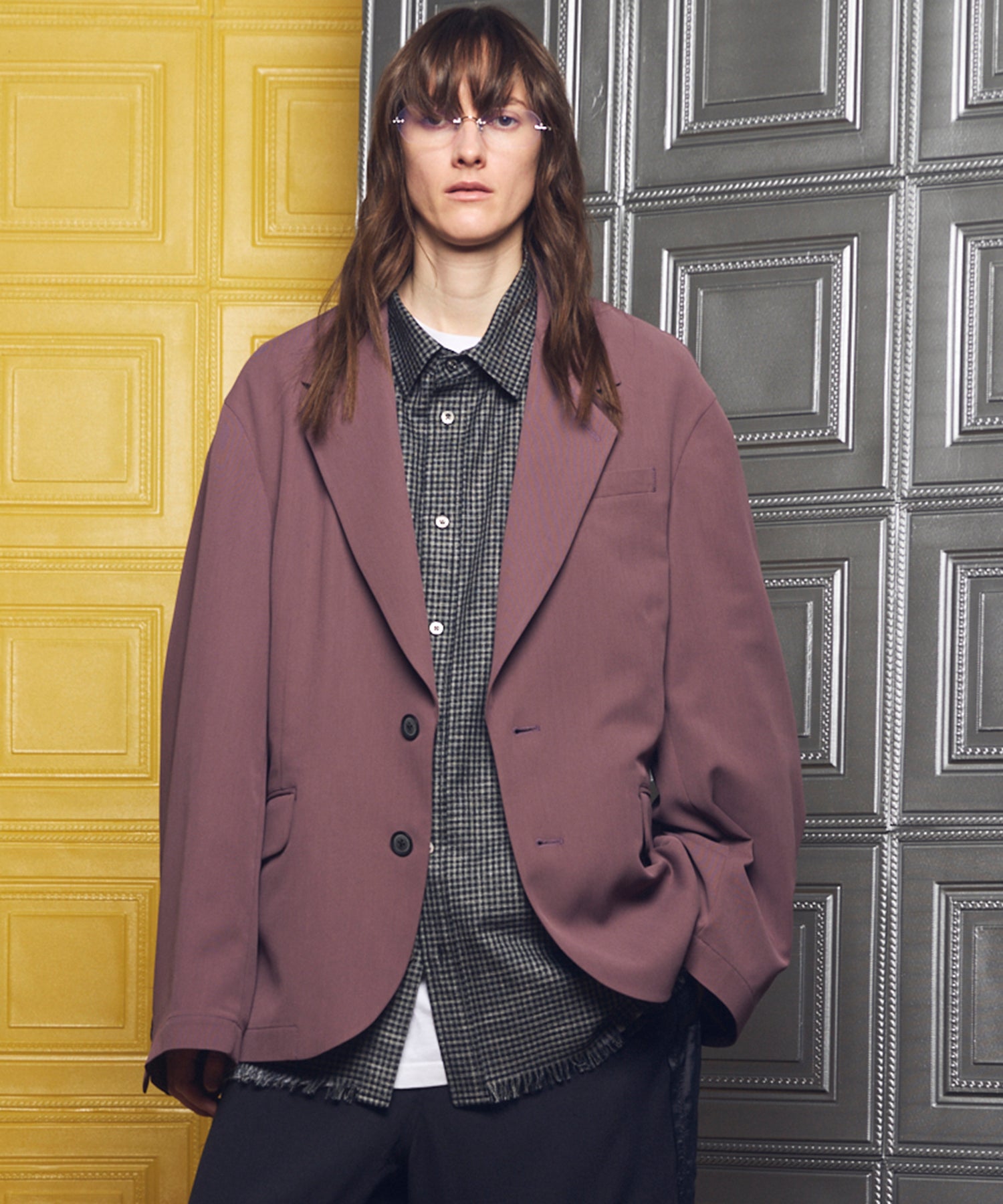 【26ss PRE-ORDER】Crispy Cross Calze Regular-Over 2b Tailored Jacket