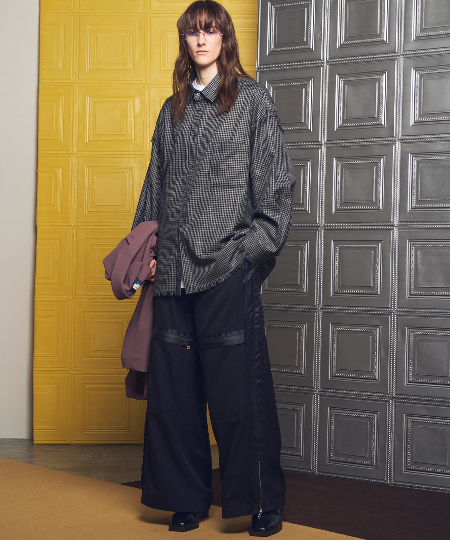 【26SS PRE-ORDER】Inside Out Prime-Wide Zip Flight Trousers