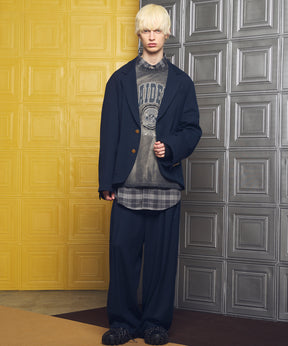 [26SS PRE-ORDER] Clear Trichotine Two-tuck Prime-Wide Slacks