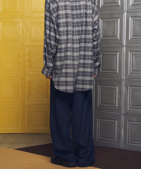 [26SS PRE-ORDER] Clear Trichotine Two-tuck Prime-Wide Slacks