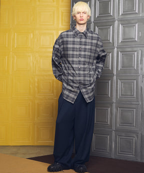 [26SS PRE-ORDER] Clear Trichotine Two-tuck Prime-Wide Slacks