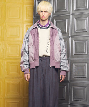 Cotton Bulky Acrylic Blend Prime-Over Gradation Dyeing Knit