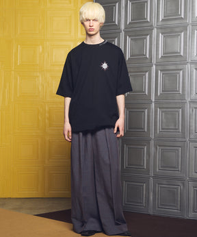 【26ss PRE-ORDER】Flower Patchwork Vintage Like Prime-Over Sweat Zip Hoodie