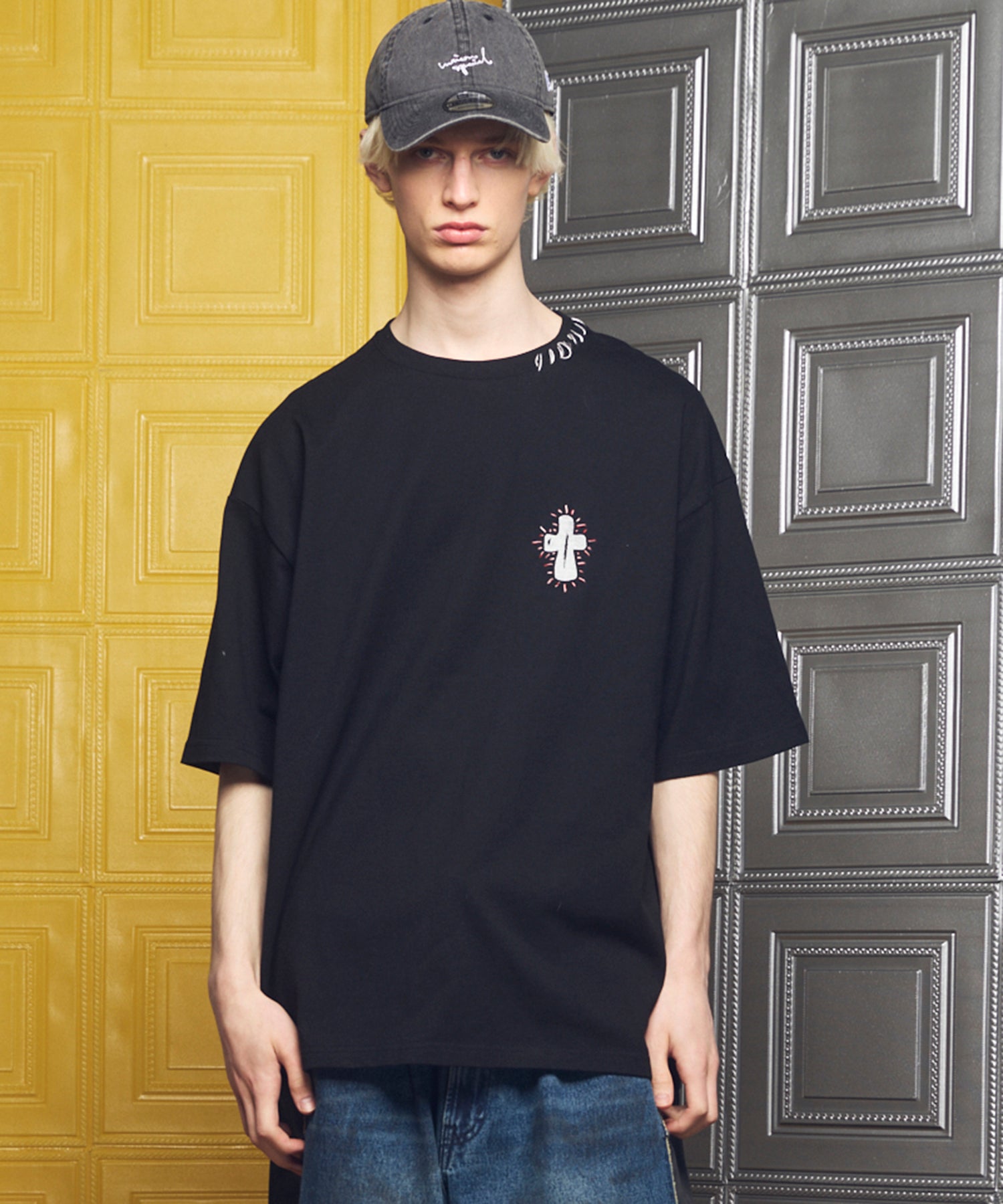 【26ss PRE-ORDER】Flower Patchwork Vintage Like Prime-Over Sweat Zip Hoodie