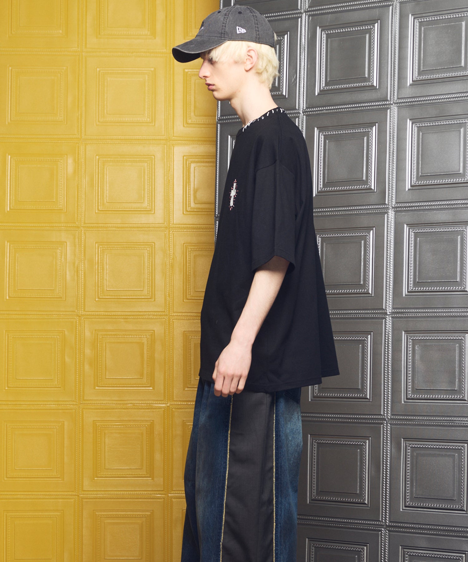 【26ss PRE-ORDER】Flower Patchwork Vintage Like Prime-Over Sweat Zip Hoodie