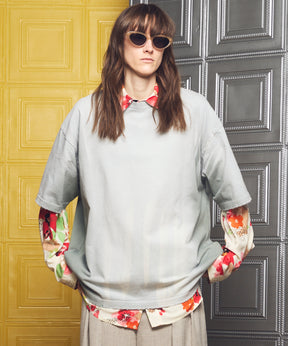 【26ss PRE-ORDER】Flower Patchwork Vintage Like Prime-Over Sweat Zip Hoodie