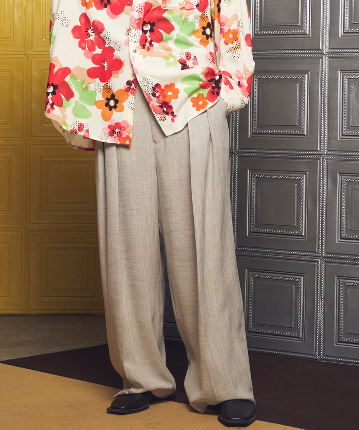 【26SS PRE-ORDER】Triacetate Prime-Wide Two-tuck Slacks