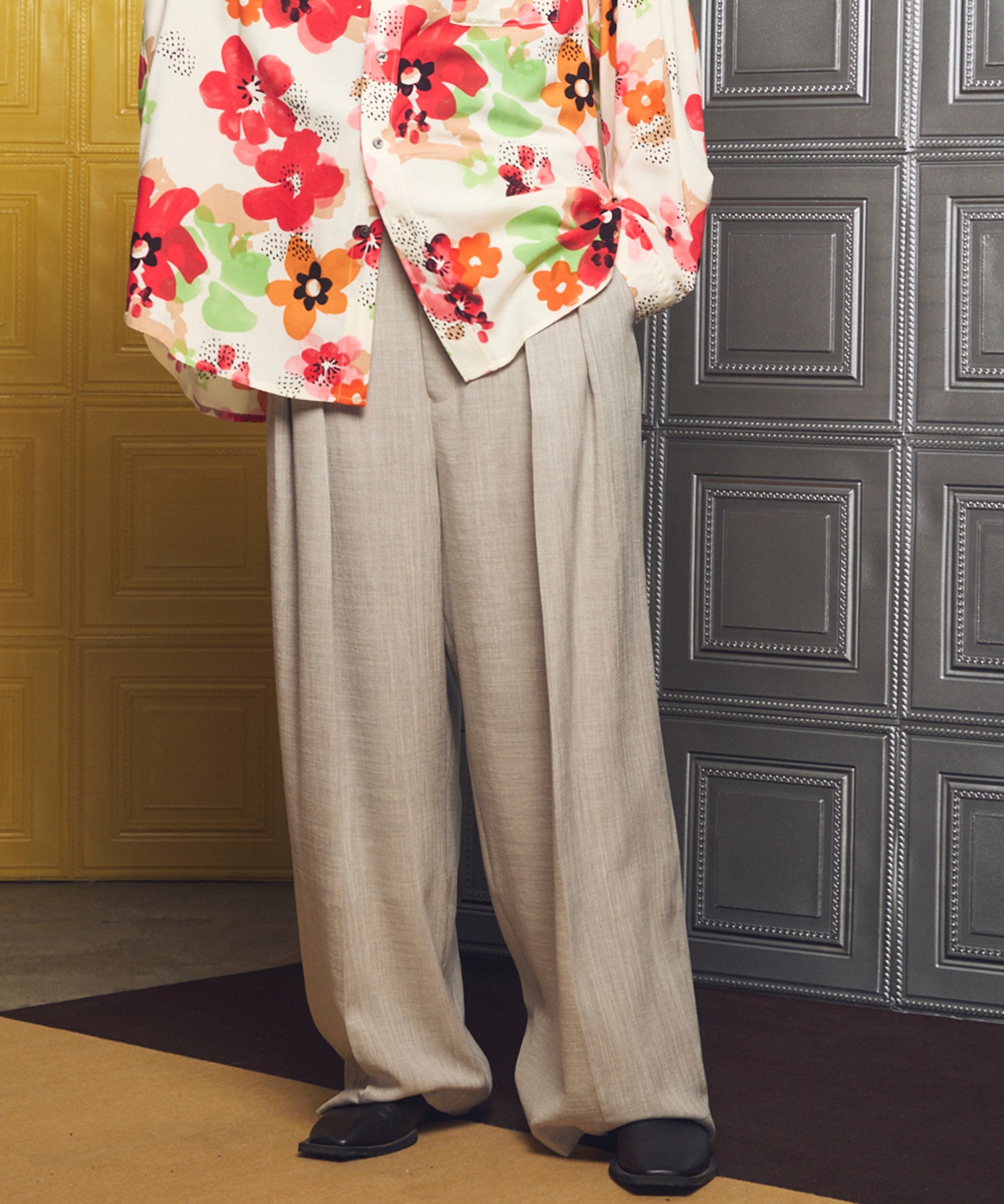 【26SS PRE-ORDER】Triacetate Prime-Wide Two-tuck Slacks