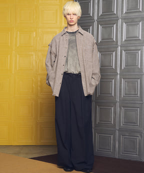 【26ss PRE-ORDER】Flower Patchwork Vintage Like Prime-Over Sweat Zip Hoodie