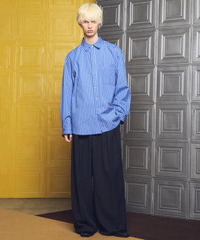 [意大利滞销面料] Prime-Over 常规领重磅法兰绒衬衫外套