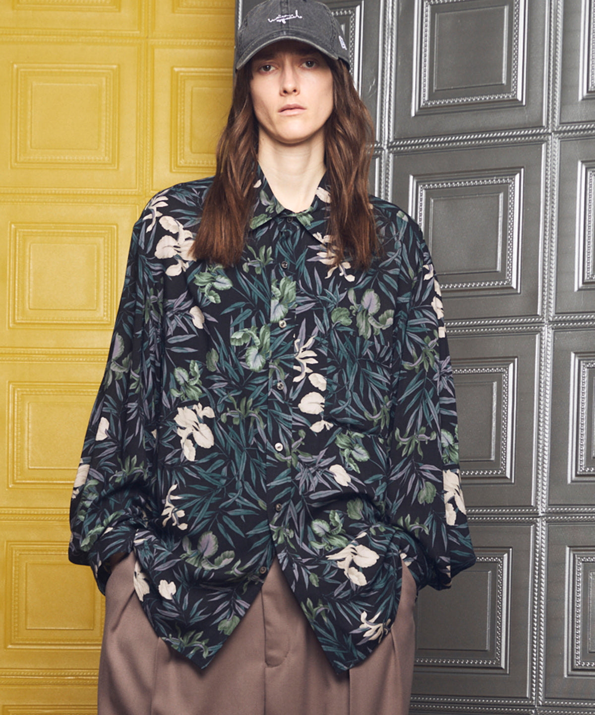 [이탈리아 데드 스톡 패브릭] 프라임 오버 레귤러 칼라 헤비 웨이트 플란넬 셔츠 블루종