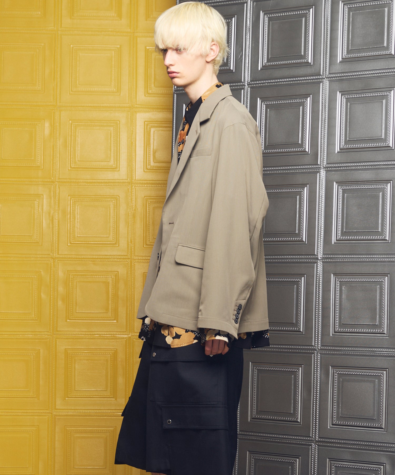 【26ss PRE-ORDER】Crispy Cross Calze Regular-Over 2b Tailored Jacket