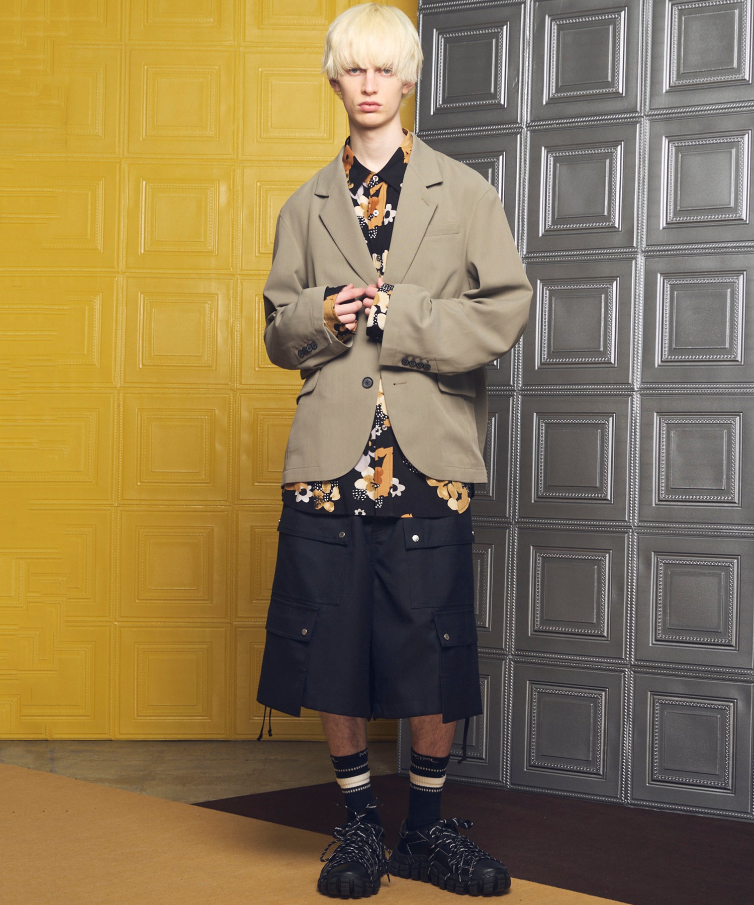 [26SS 预购] 4 色青年布可水洗羊毛 Prime 宽幅工装短裤