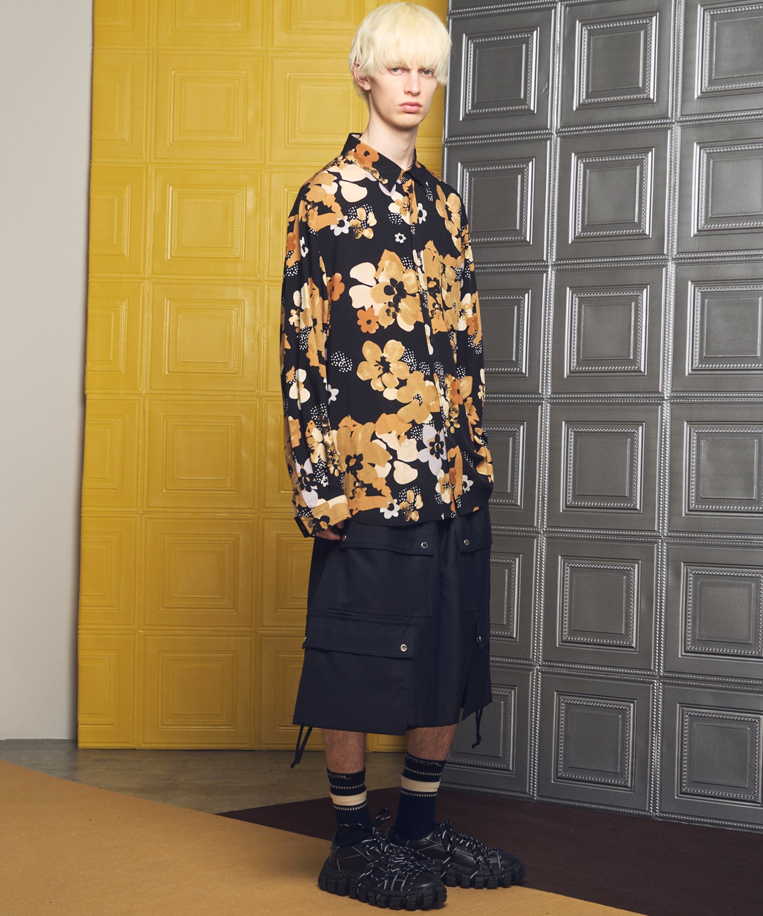 [意大利滞销面料] Prime-Over 常规领重磅法兰绒衬衫外套