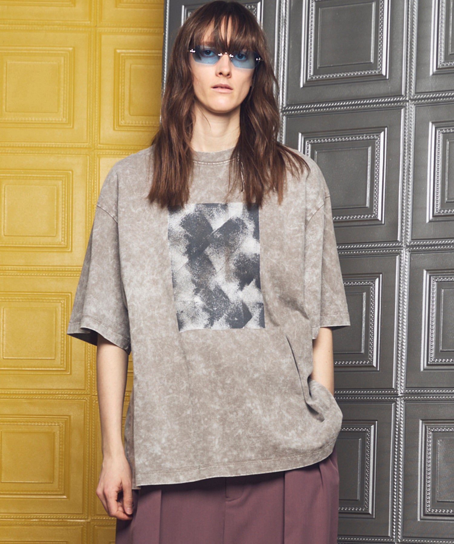 【26ss PRE-ORDER】Flower Patchwork Vintage Like Prime-Over Sweat Zip Hoodie