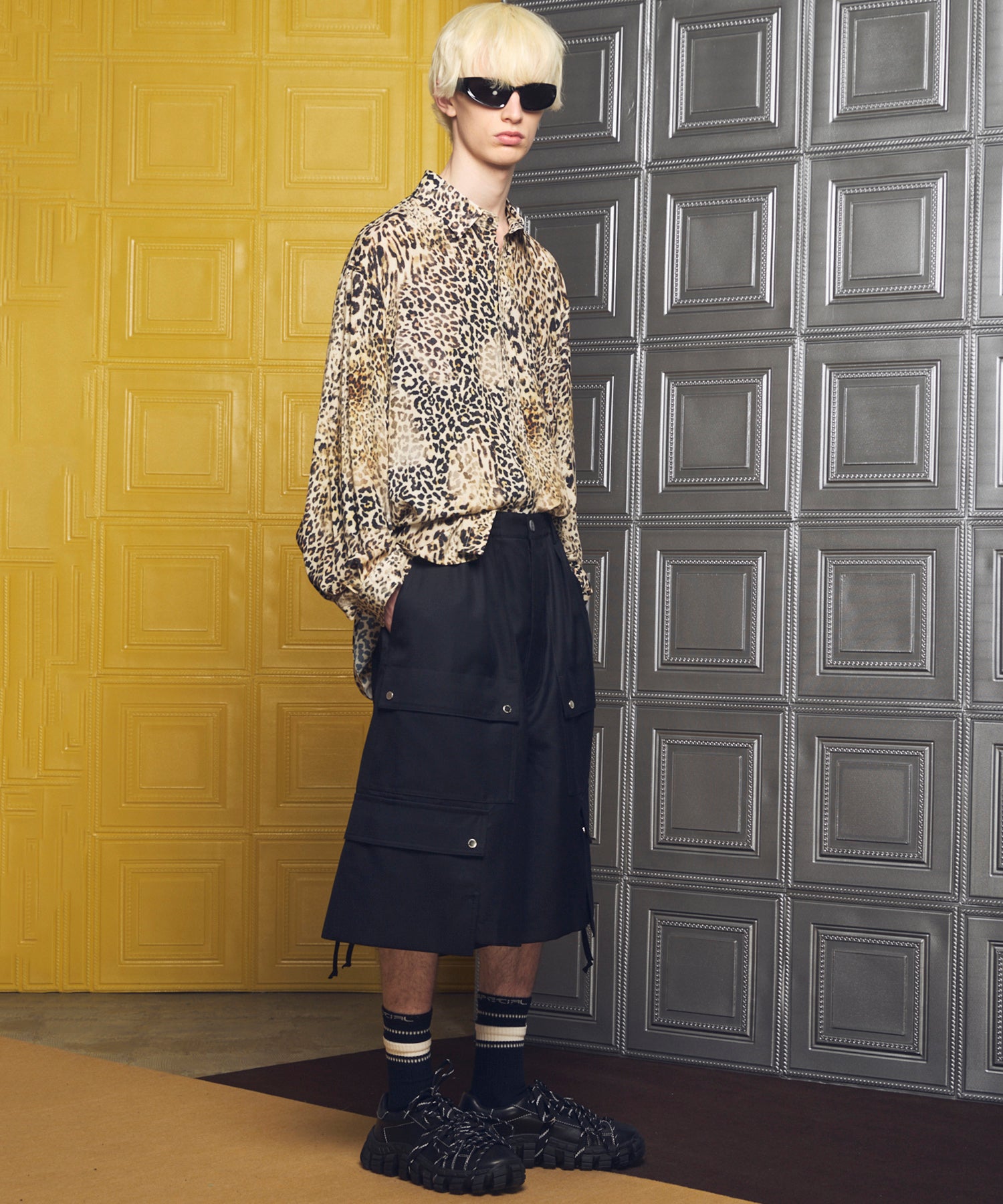 [26SS 预购] 4 色青年布可水洗羊毛 Prime 宽幅工装短裤