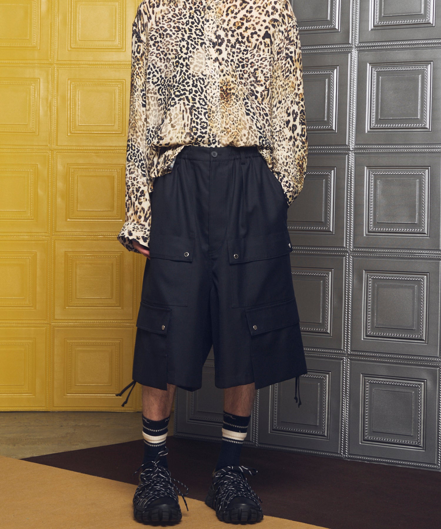 [26SS 预购] 4 色青年布可水洗羊毛 Prime 宽幅工装短裤