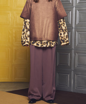 【26SS PRE-ORDER】Crispy Cross Calze Two-tuck Prime-Wide Slacks