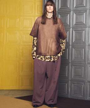 【26SS PRE-ORDER】Crispy Cross Calze Two-tuck Prime-Wide Slacks