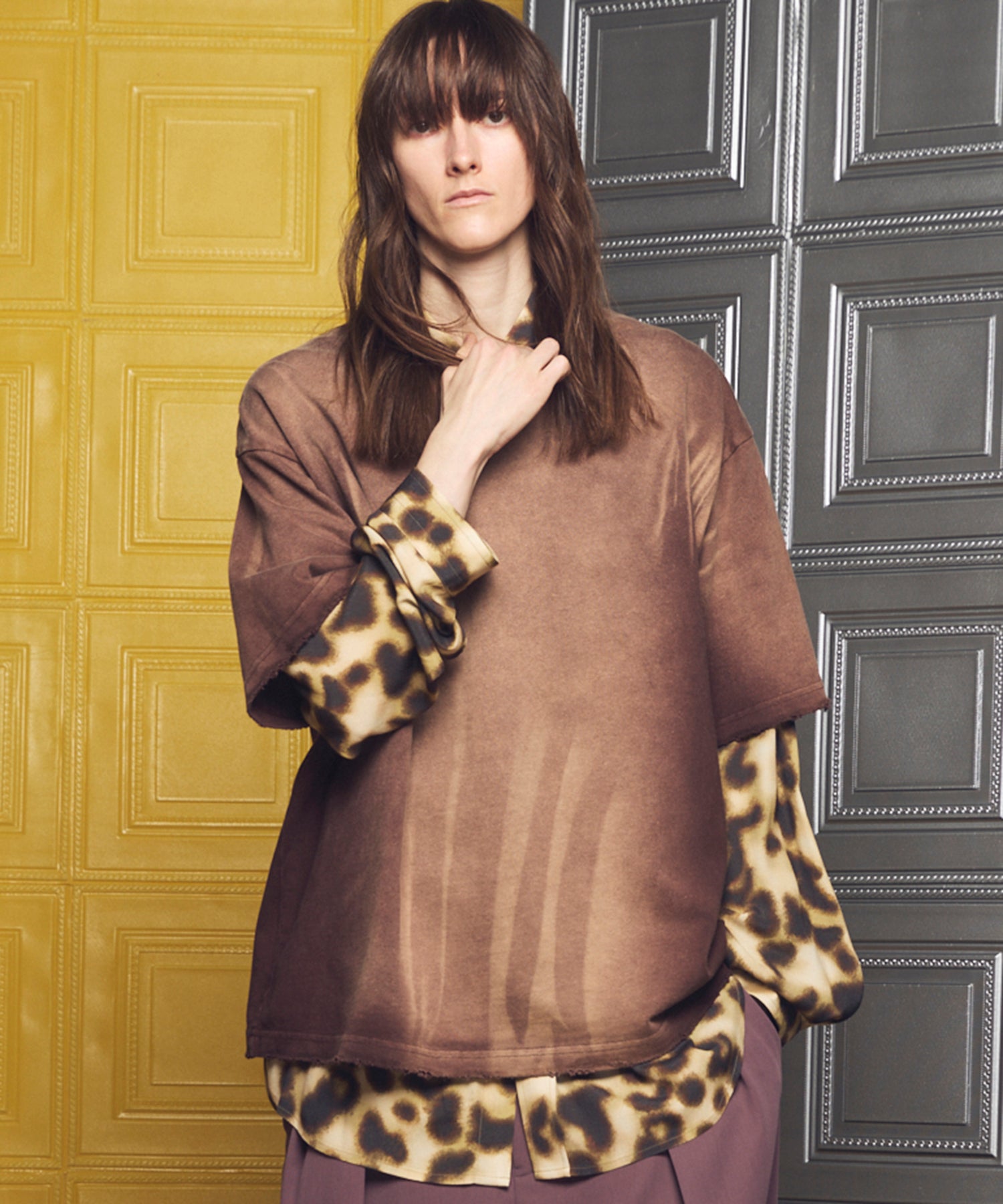 【26ss PRE-ORDER】Flower Patchwork Vintage Like Prime-Over Sweat Zip Hoodie