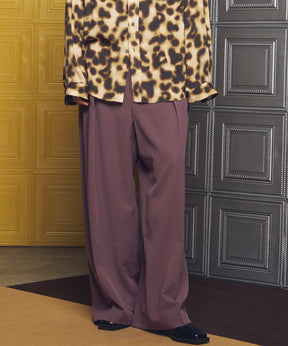 【26SS PRE-ORDER】Crispy Cross Calze Two-tuck Prime-Wide Slacks