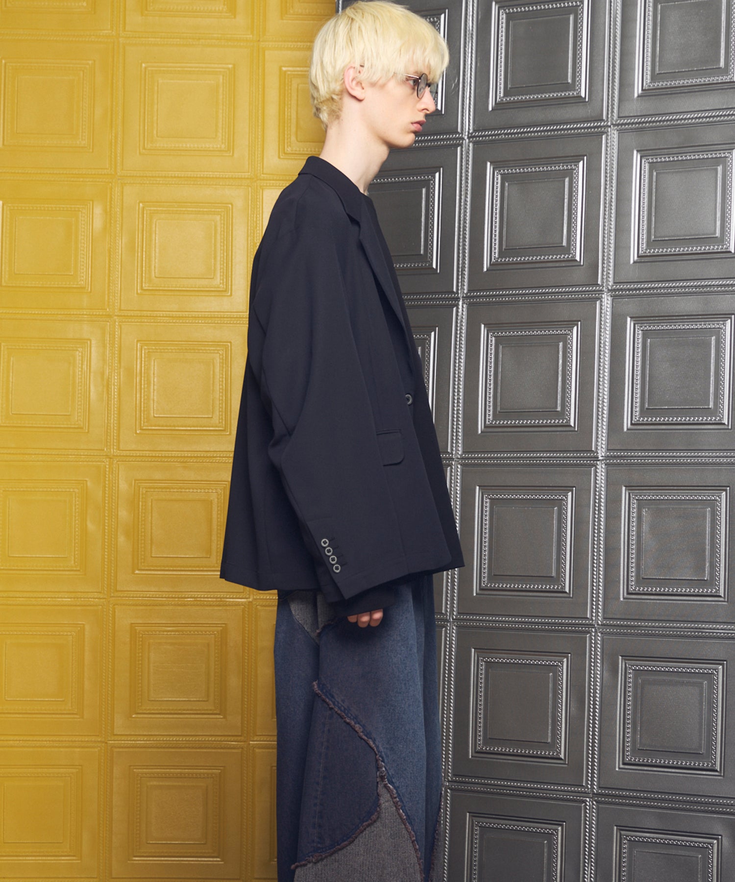 【26ss PRE-ORDER】Crispy Cross Calze Regular-Over 2b Tailored Jacket