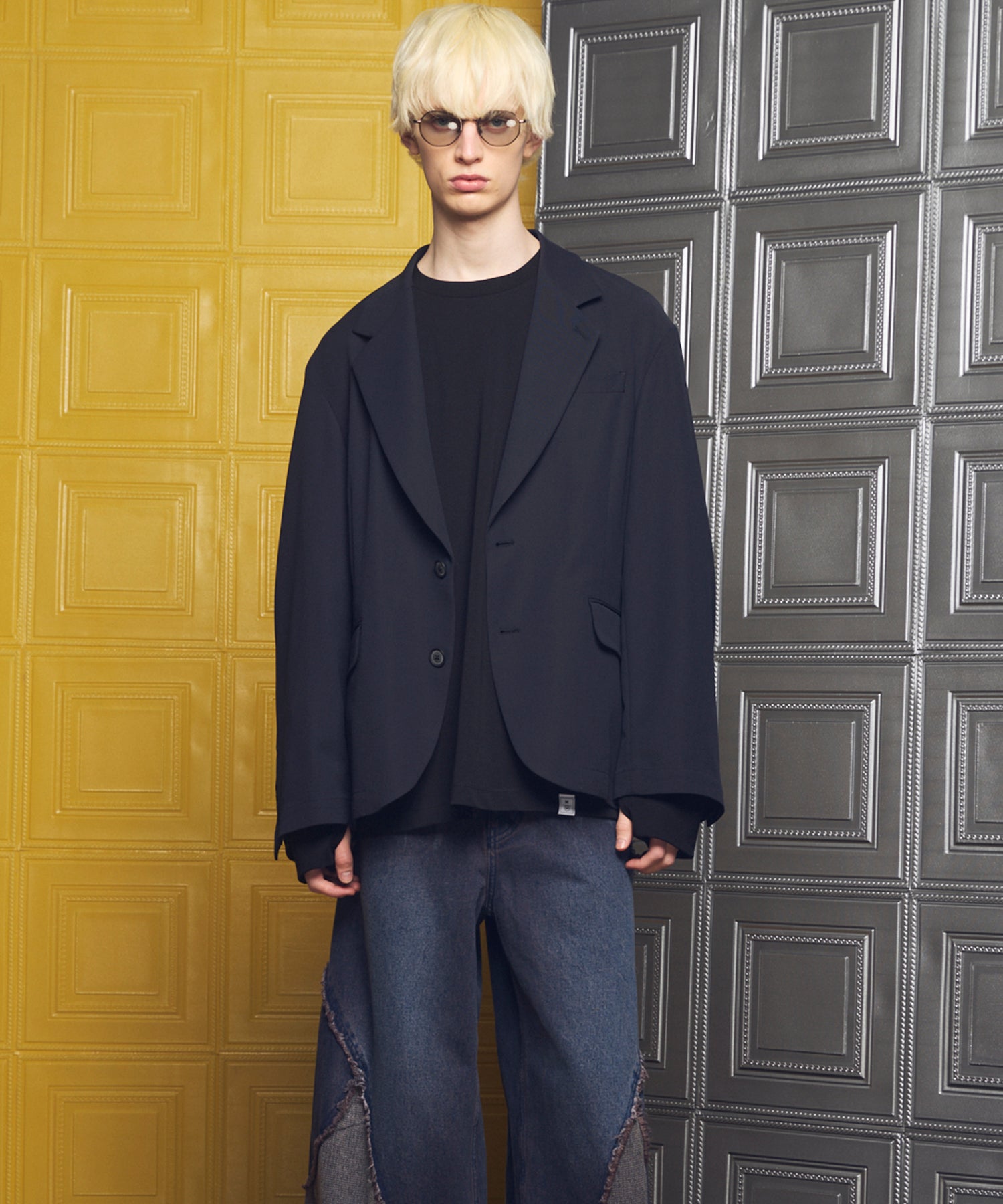【26ss PRE-ORDER】Crispy Cross Calze Regular-Over 2b Tailored Jacket