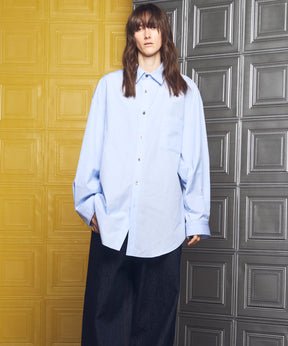 Italian Dead Stock Fabric Prime-Over Regular Collar Heavy-Weight Flannel Shirt Blouson