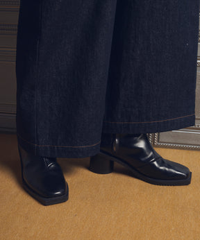 【SPECIAL SHOES FACTORY COLLABORATION】Zip Heel Boots Made In TOKYO