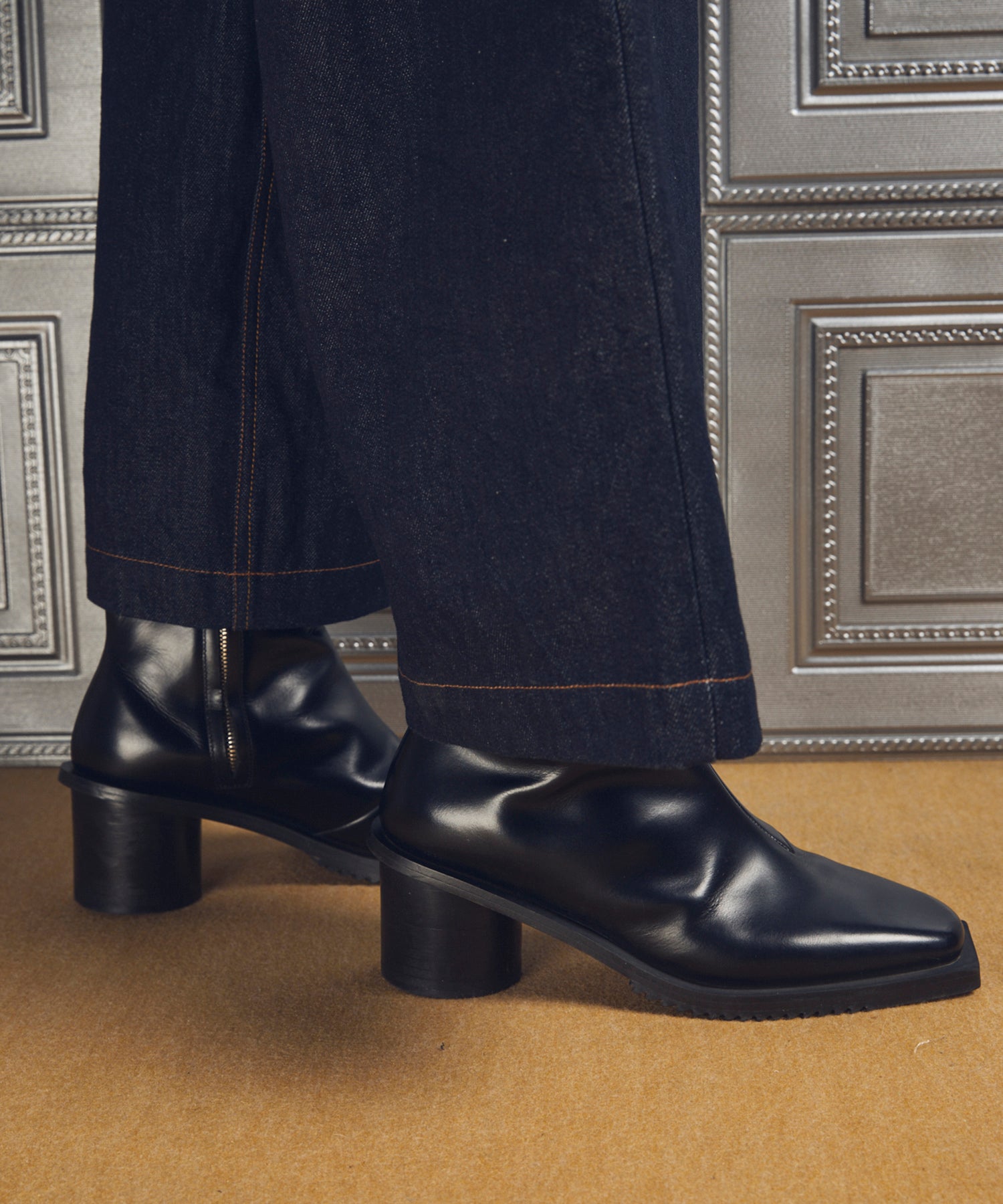 【SPECIAL SHOES FACTORY COLLABORATION】Zip Heel Boots Made In TOKYO