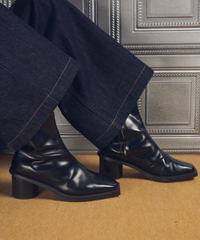 【SPECIAL SHOES FACTORY COLLABORATION】Zip Heel Boots Made In TOKYO