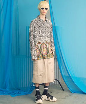 [26SS 预购] 4 色青年布可水洗羊毛 Prime 宽幅工装短裤